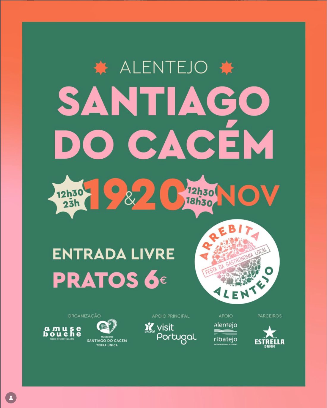 Main edition poster, Santiago do Cacém