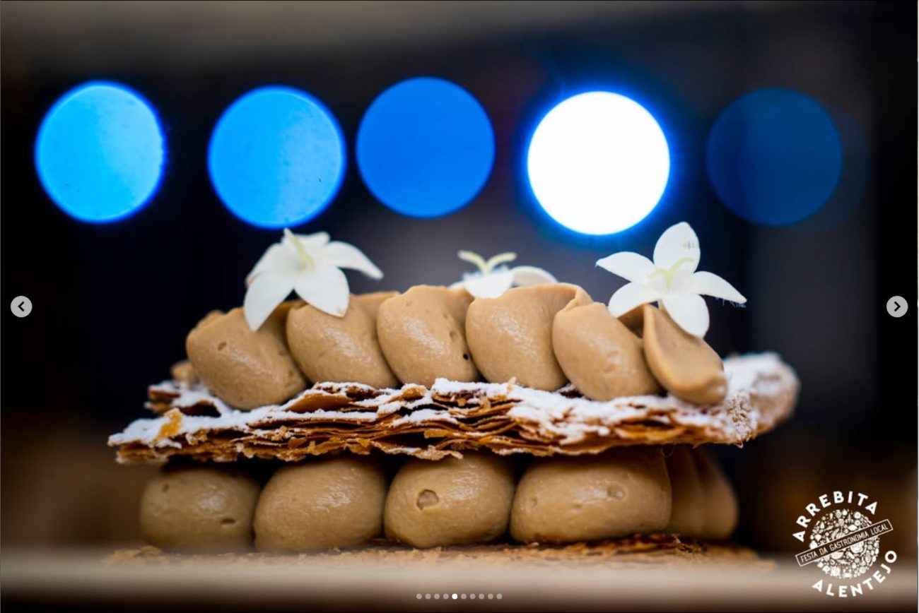 A dessert plated at the festival