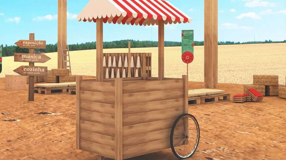 Arraial do Tomate food stand