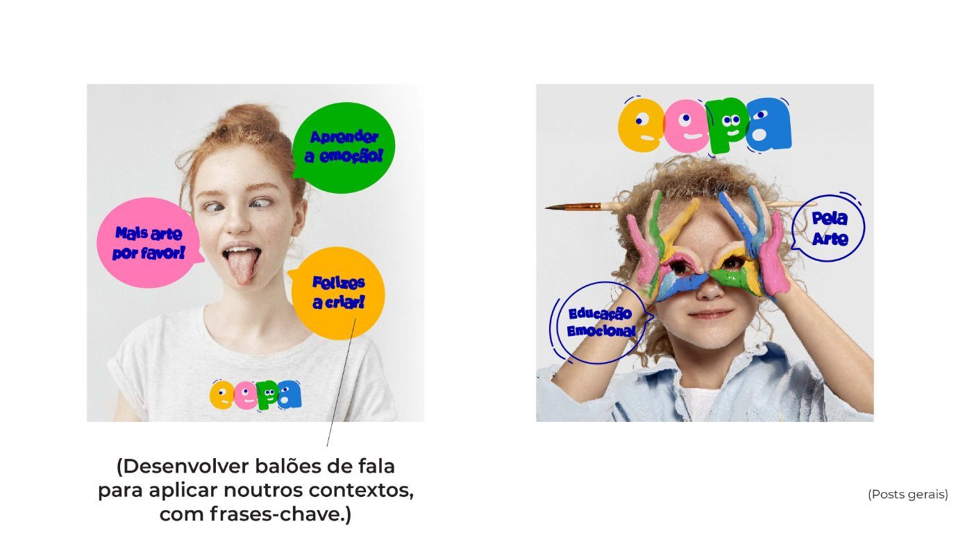 EEPA speech-bubble system on social