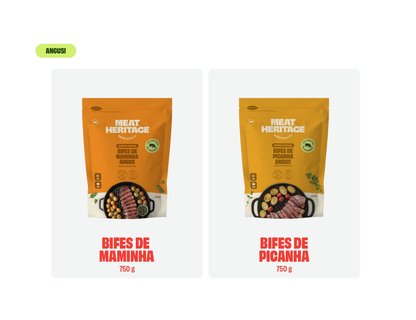 Angus steak range, maminha and picanha