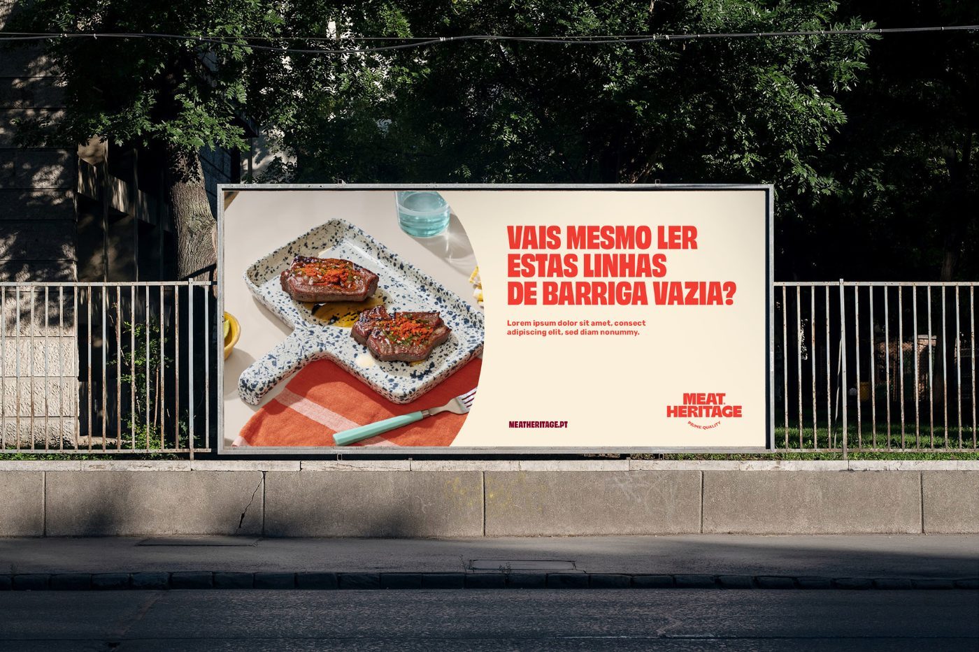 Meat Heritage outdoor billboard