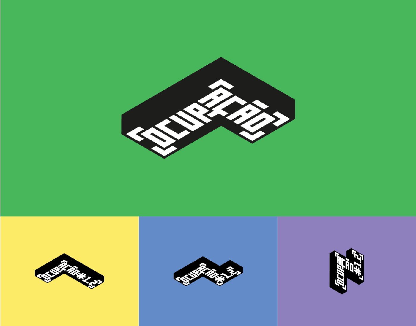 Ocupação logotype reassembled per edition