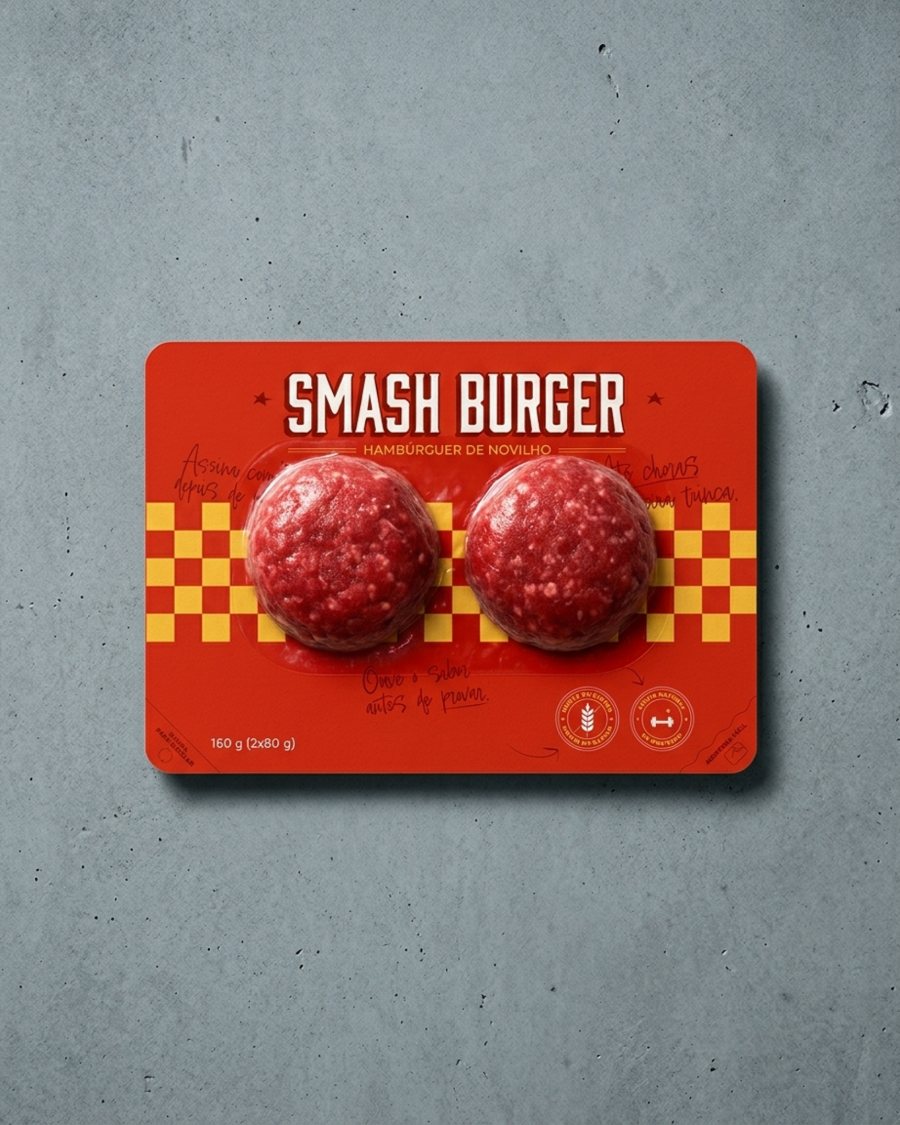 Smash Burger pack on concrete