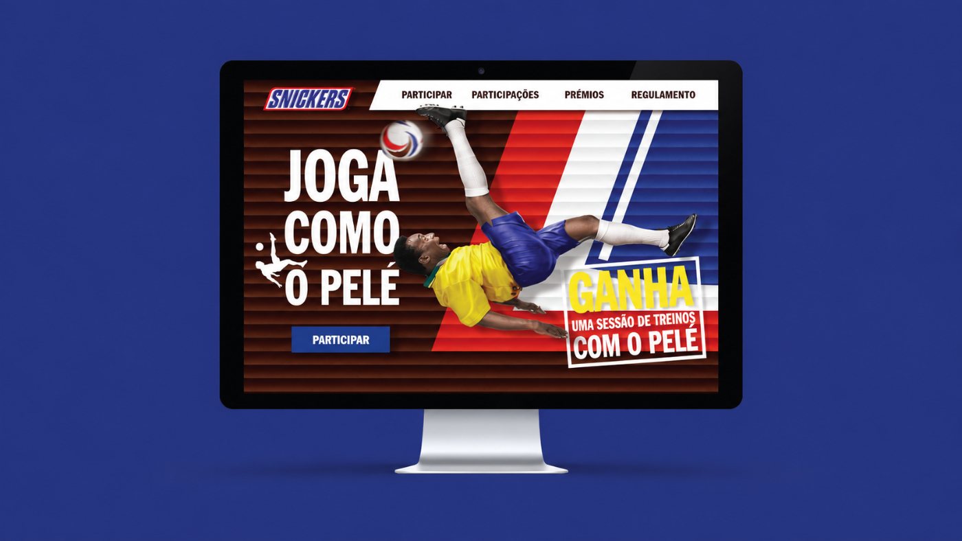 Snickers Play like Pelé campaign site